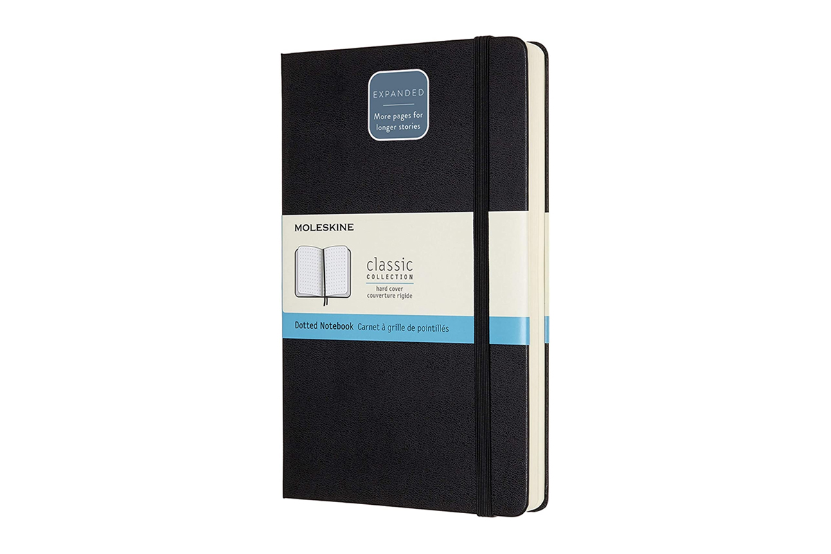 Moleskine Dotted Hard Cover Notebook Expanded Black