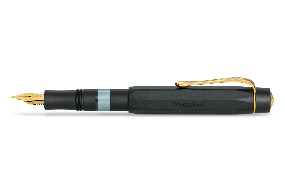 Kaweco AL-Sport PISTON FILLER Black Vulpen met Inktpot