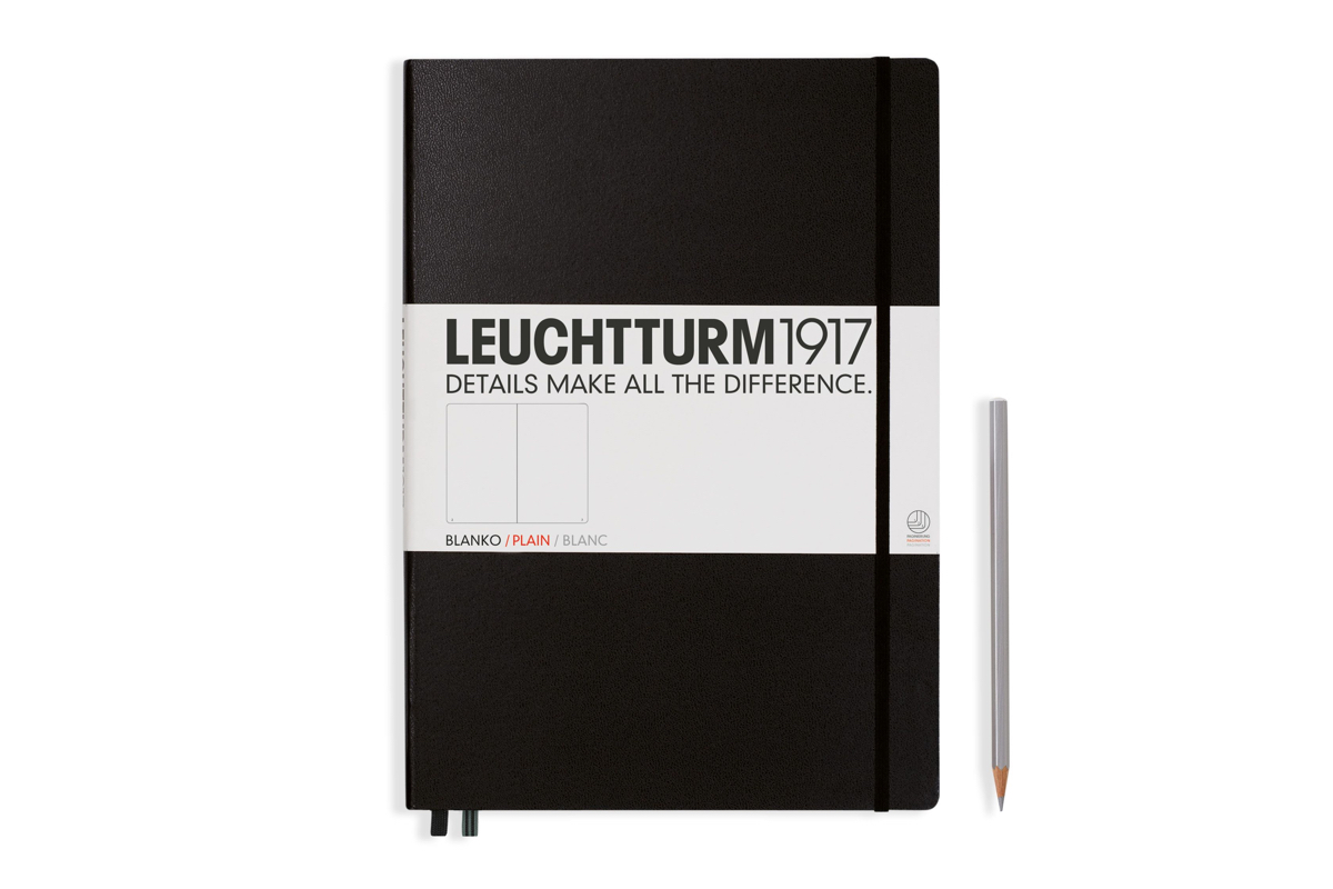 LEUCHTTURM1917 Notebook Plain Hardcover Master Classic Black