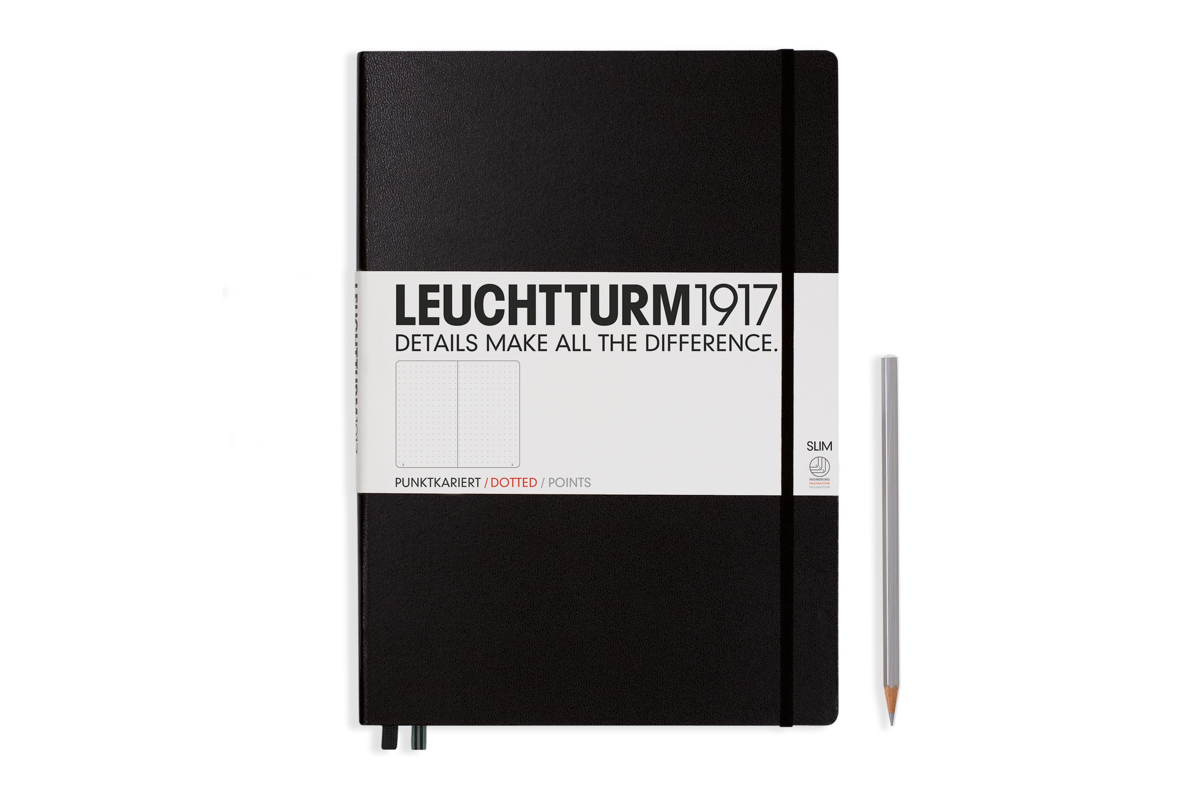 LEUCHTTURM1917 Notebook Dotted Hardcover Master Slim Black