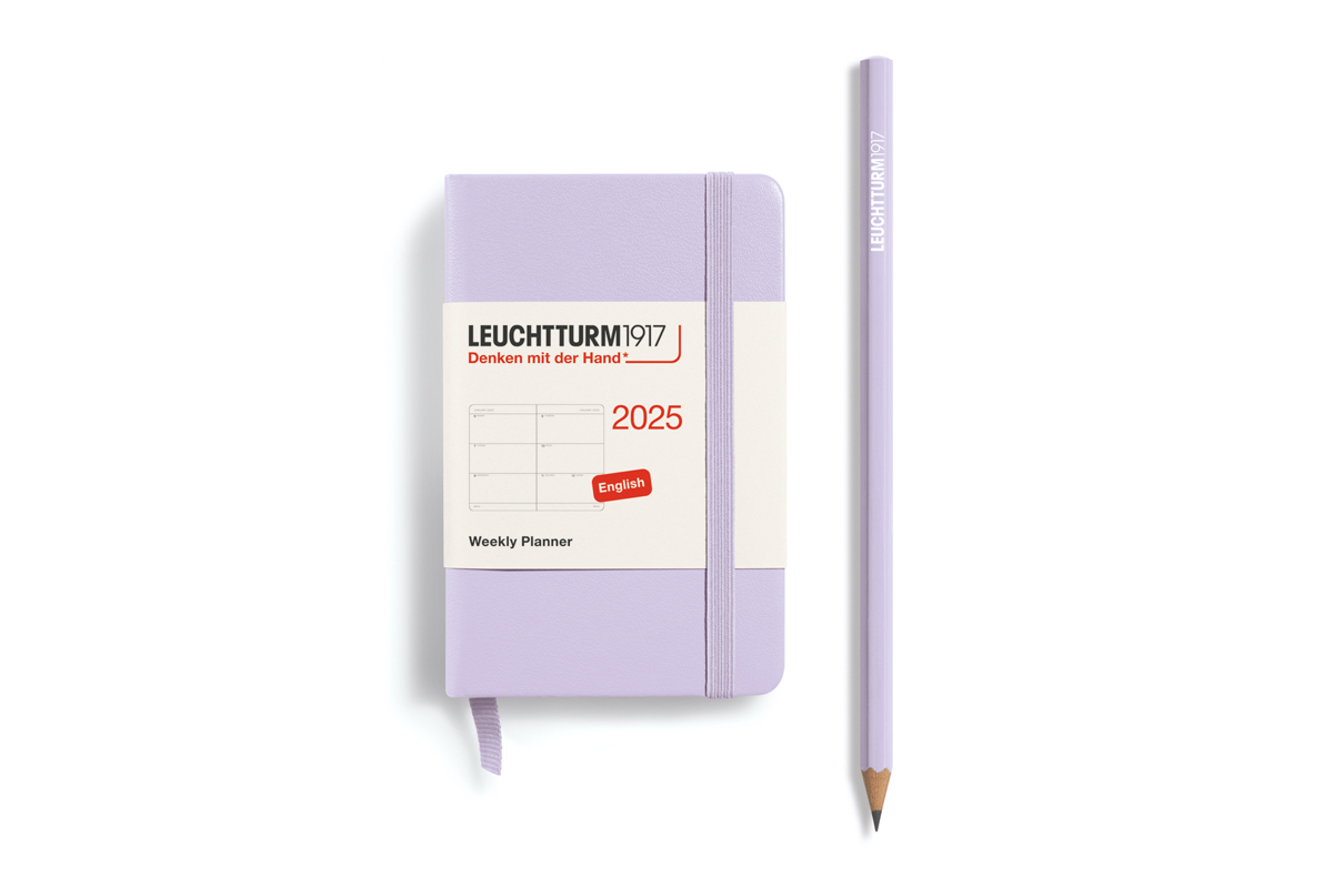 LEUCHTTURM1917 Agenda 2025 12M Hardcover Mini (A7) Weekly Planner Lilac