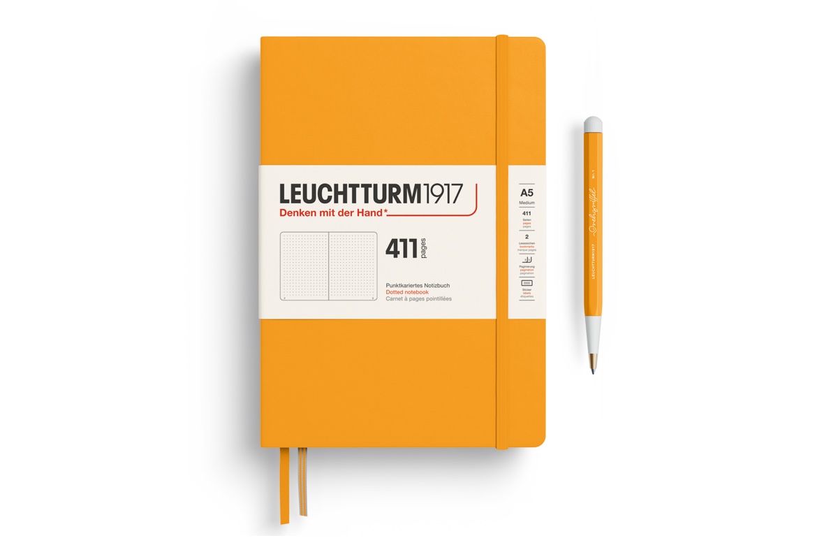 LEUCHTTURM1917 Notebook 411pg Medium (A5) Hardcover Rising Sun Dotted