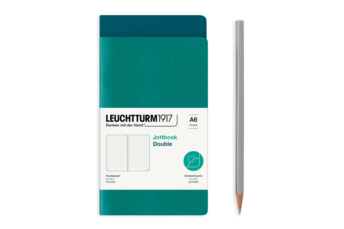 LEUCHTTURM1917 Jottbook Dotted A6 Pacifc Green & Emerald