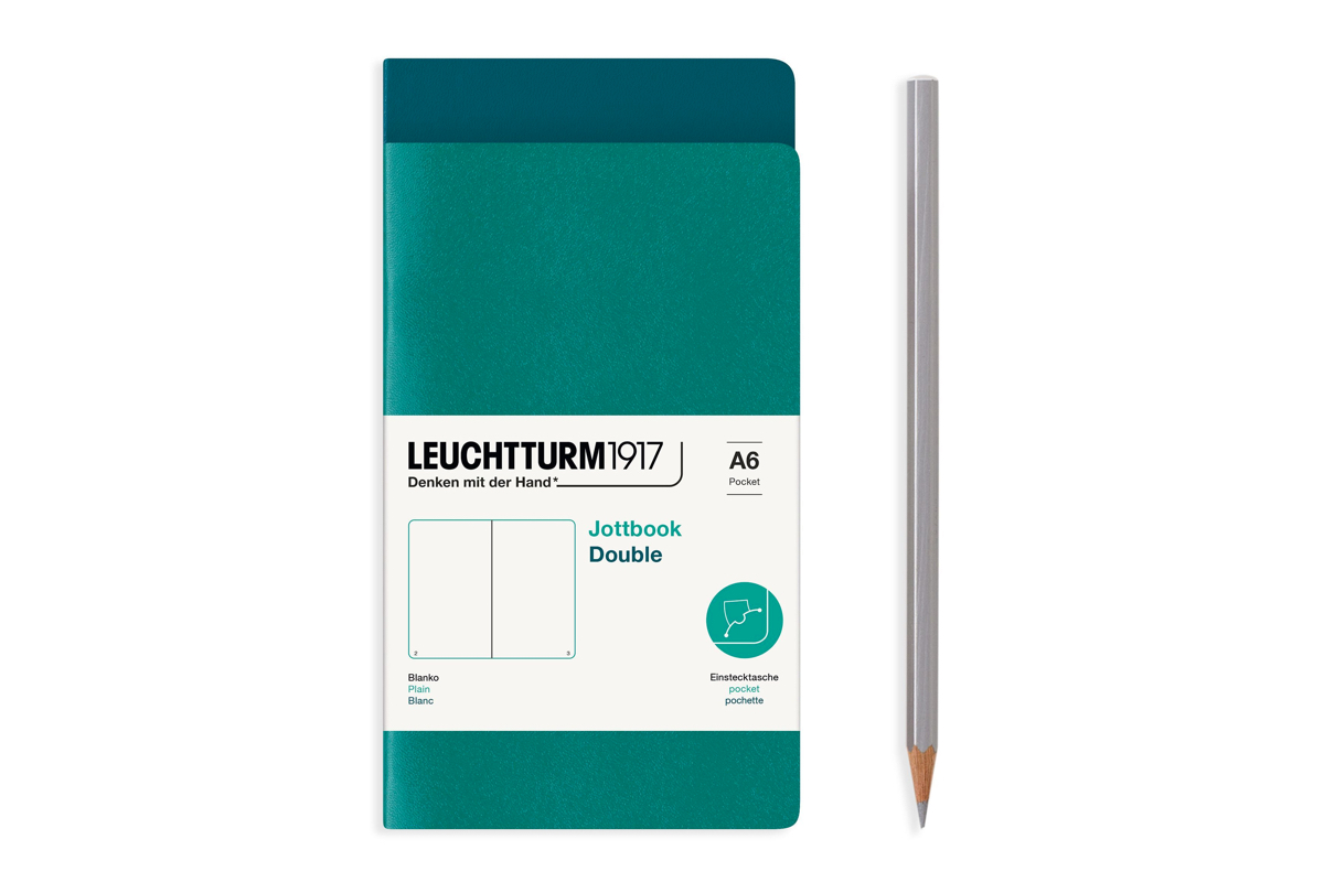 LEUCHTTURM1917 Jottbook Plain A6 Pacific Green & Emerald