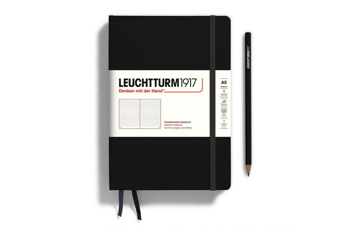 LEUCHTTURM1917 Notebook Dotted Hardcover A5 Black