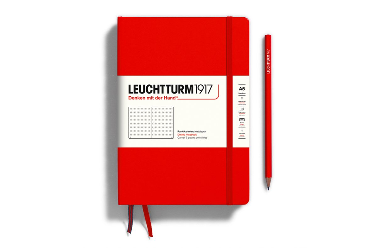 LEUCHTTURM1917 Notebook Dotted Hardcover A5 Red