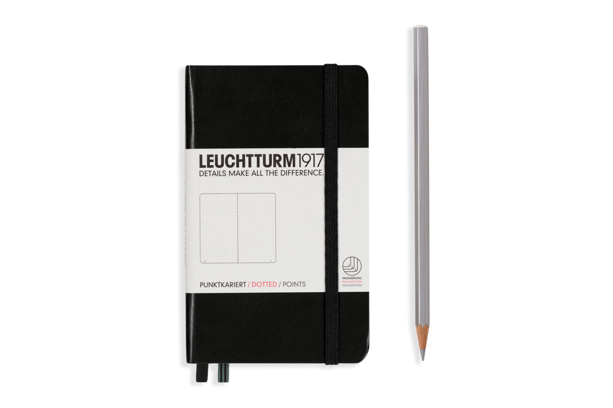 LEUCHTTURM1917 Notebook Dotted Hardcover A6 Black