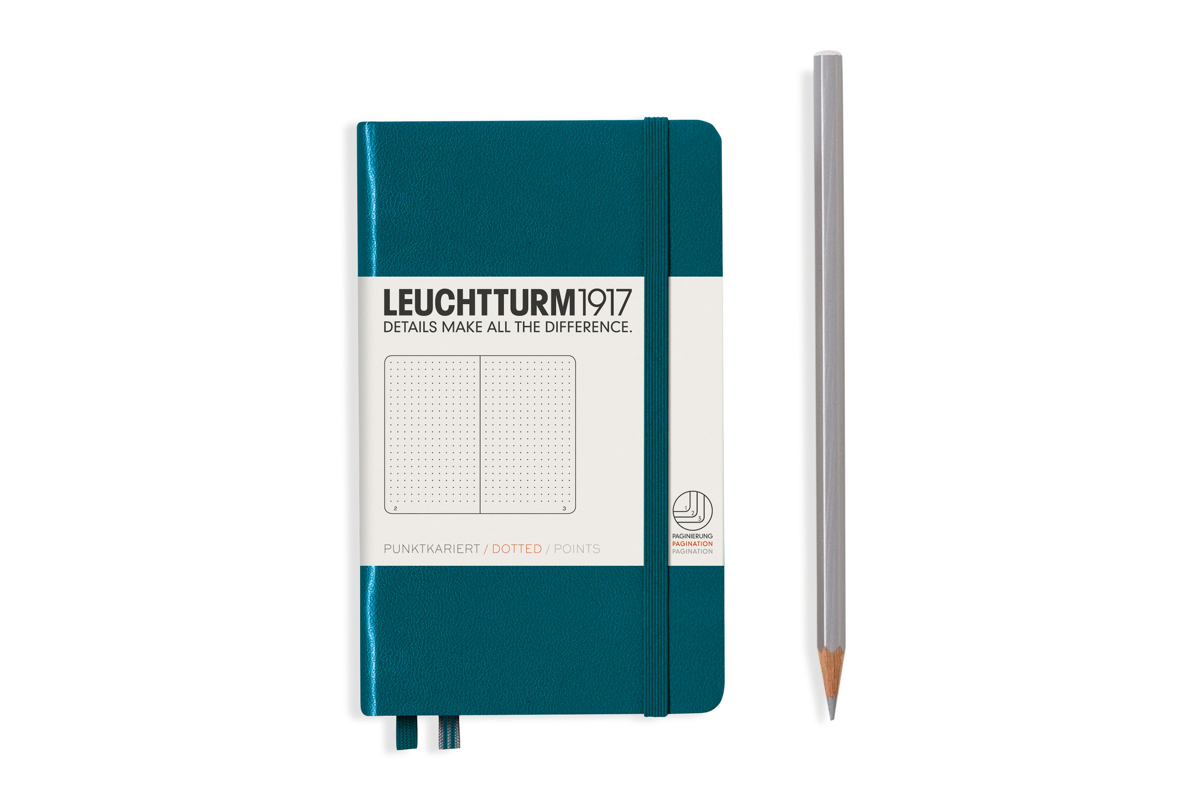 LEUCHTTURM1917 Notebook Dotted Hardcover A6 Pacific Green