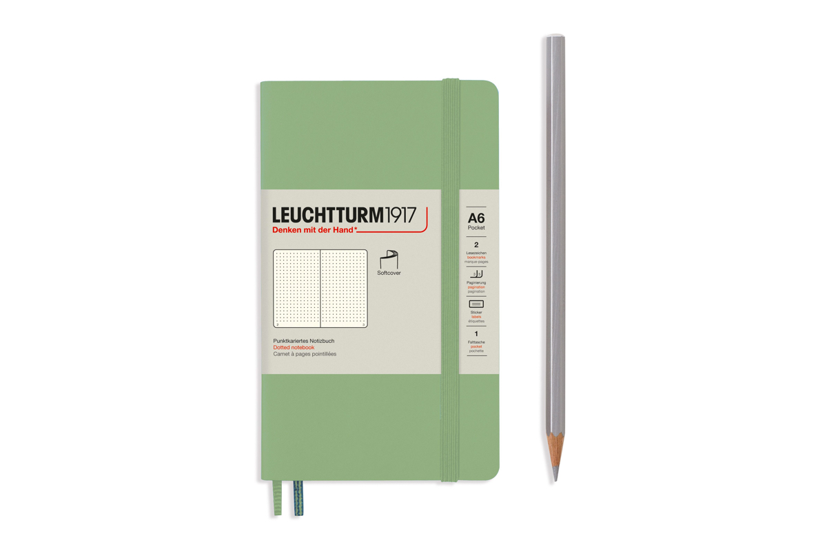 LEUCHTTURM1917 Notebook Dotted Softcover A6 Sage