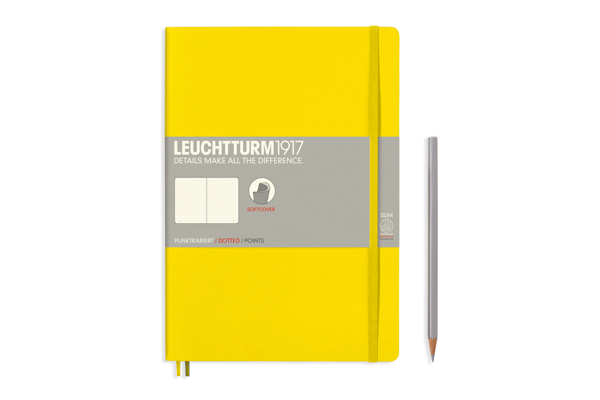 LEUCHTTURM1917 Notebook Dotted Softcover B5 Lemon