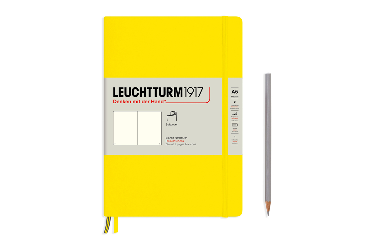 LEUCHTTURM1917 Notebook Plain Softcover A5 Lemon