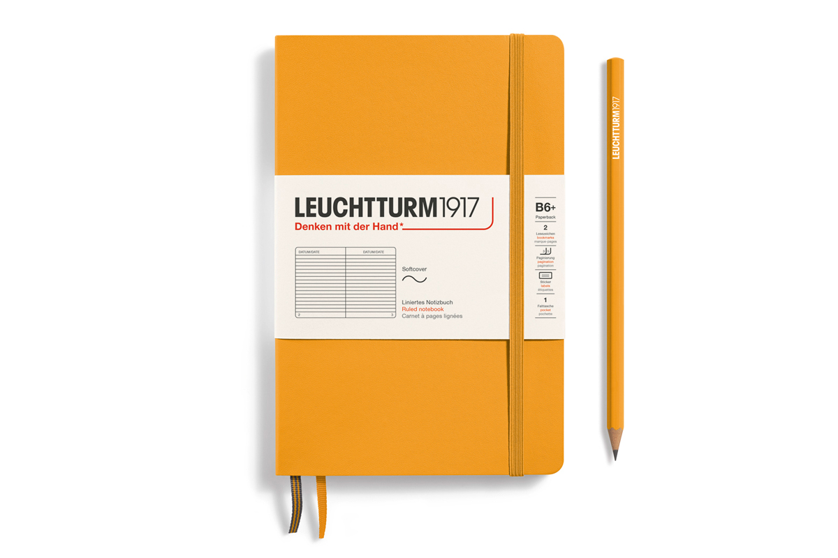 LEUCHTTURM1917 Notebook Ruled Softcover B6+ Rising Sun