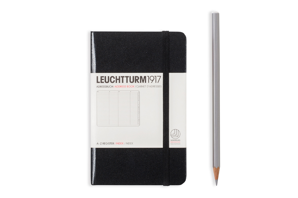 LEUCHTTURM1917 Adresboek A6 Zwart