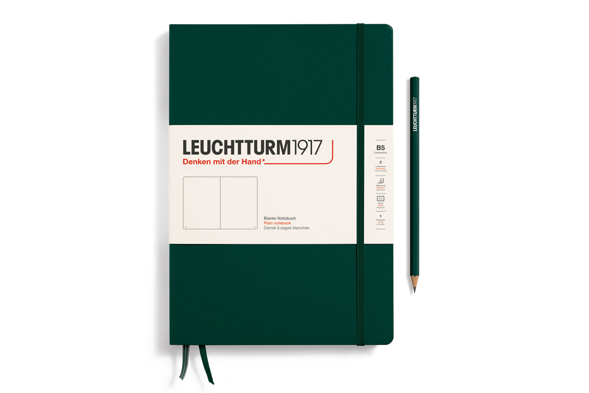 LEUCHTTURM1917 Notebook Plain Hardcover B5 Forest Green