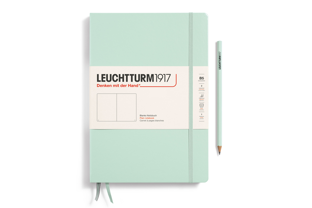 LEUCHTTURM1917 Notebook Plain Hardcover B5 Mint Green