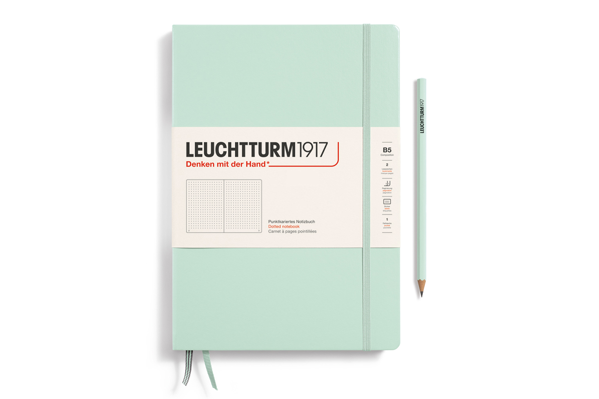 LEUCHTTURM1917 Notebook Dotted Hardcover B5 Mint Green