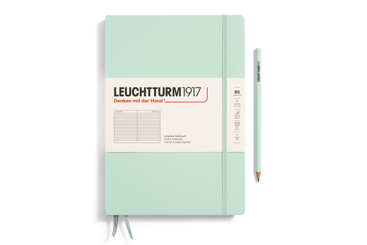 LEUCHTTURM1917 Notebook Ruled Hardcover B5 Mint Green