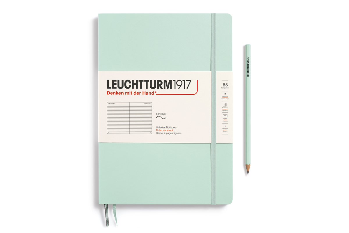 LEUCHTTURM1917 Notebook Ruled Softcover B5 Mint Green