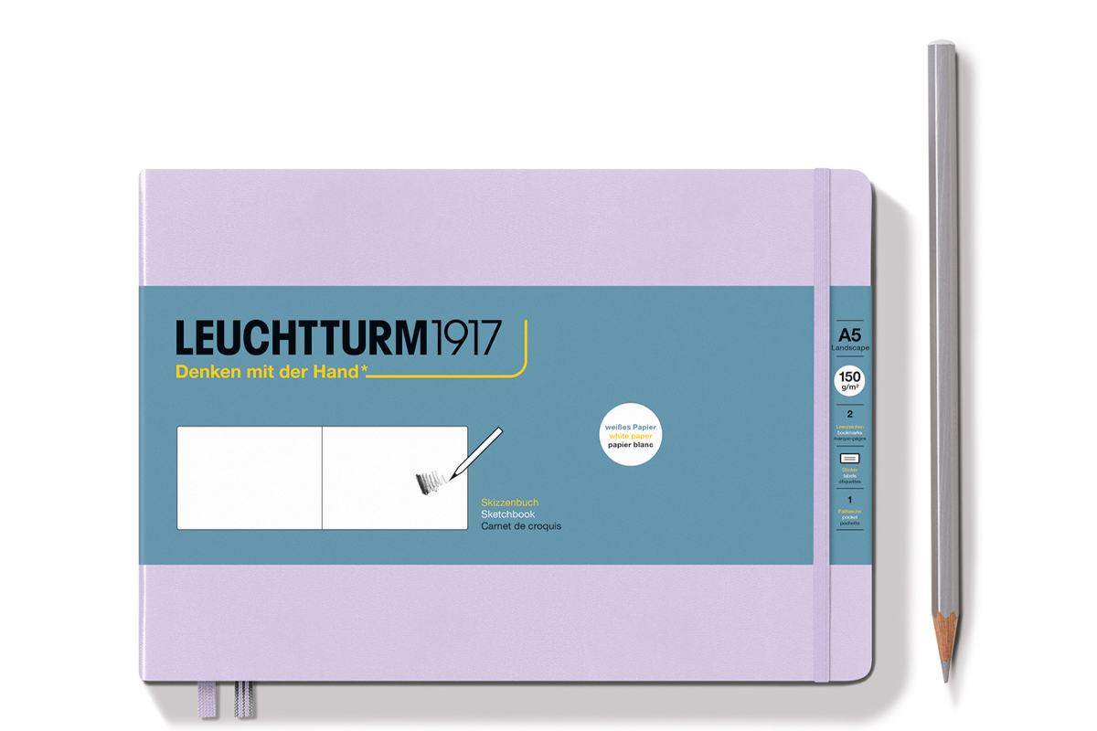 LEUCHTTURM1917 Sketchbook Medium Landscape Lilac