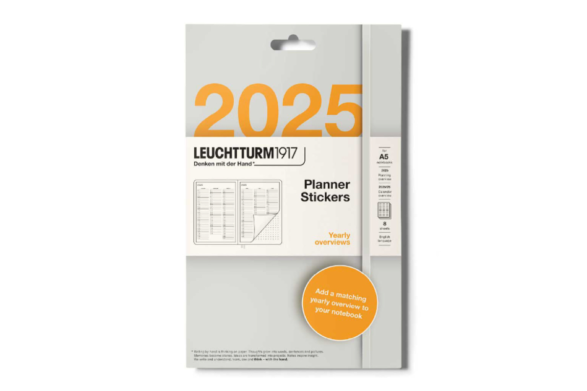 LEUCHTTURM1917 Planner Stickers A5 2025 Yearly Overview