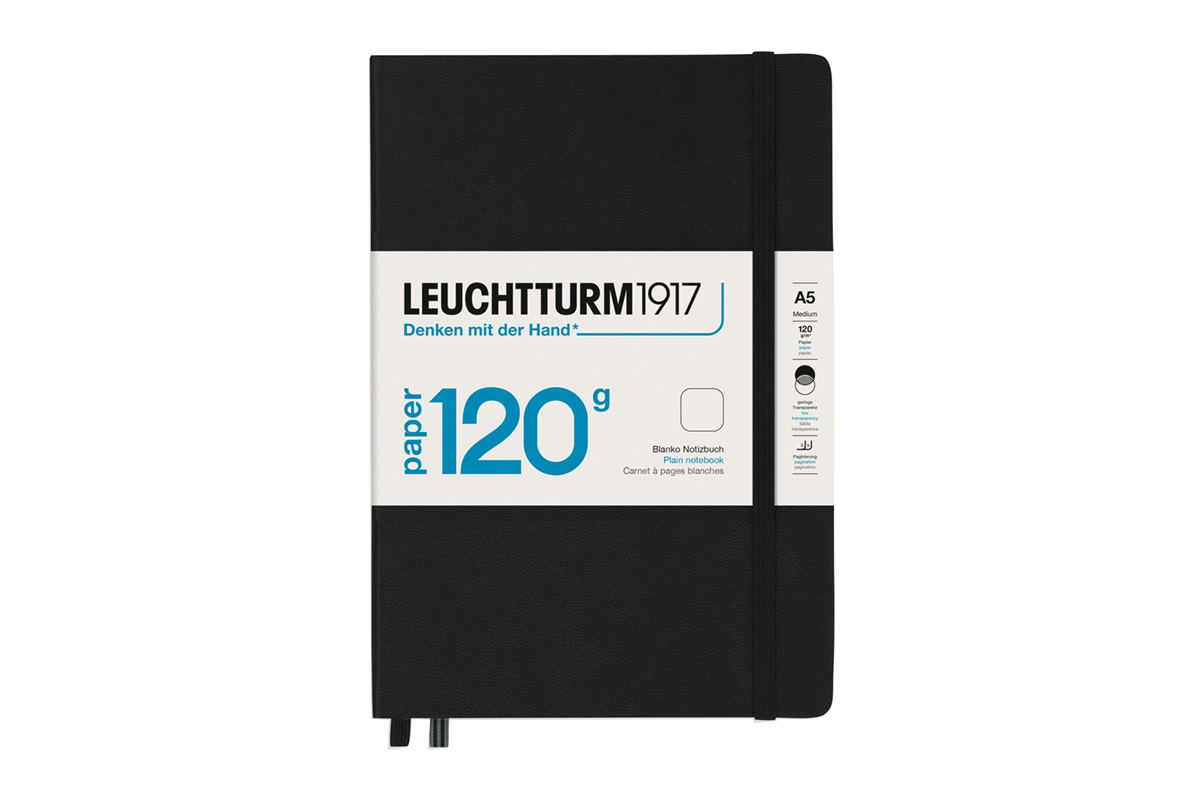 LEUCHTTURM1917 Notebook Plain 120 Hardcover A5 Black 