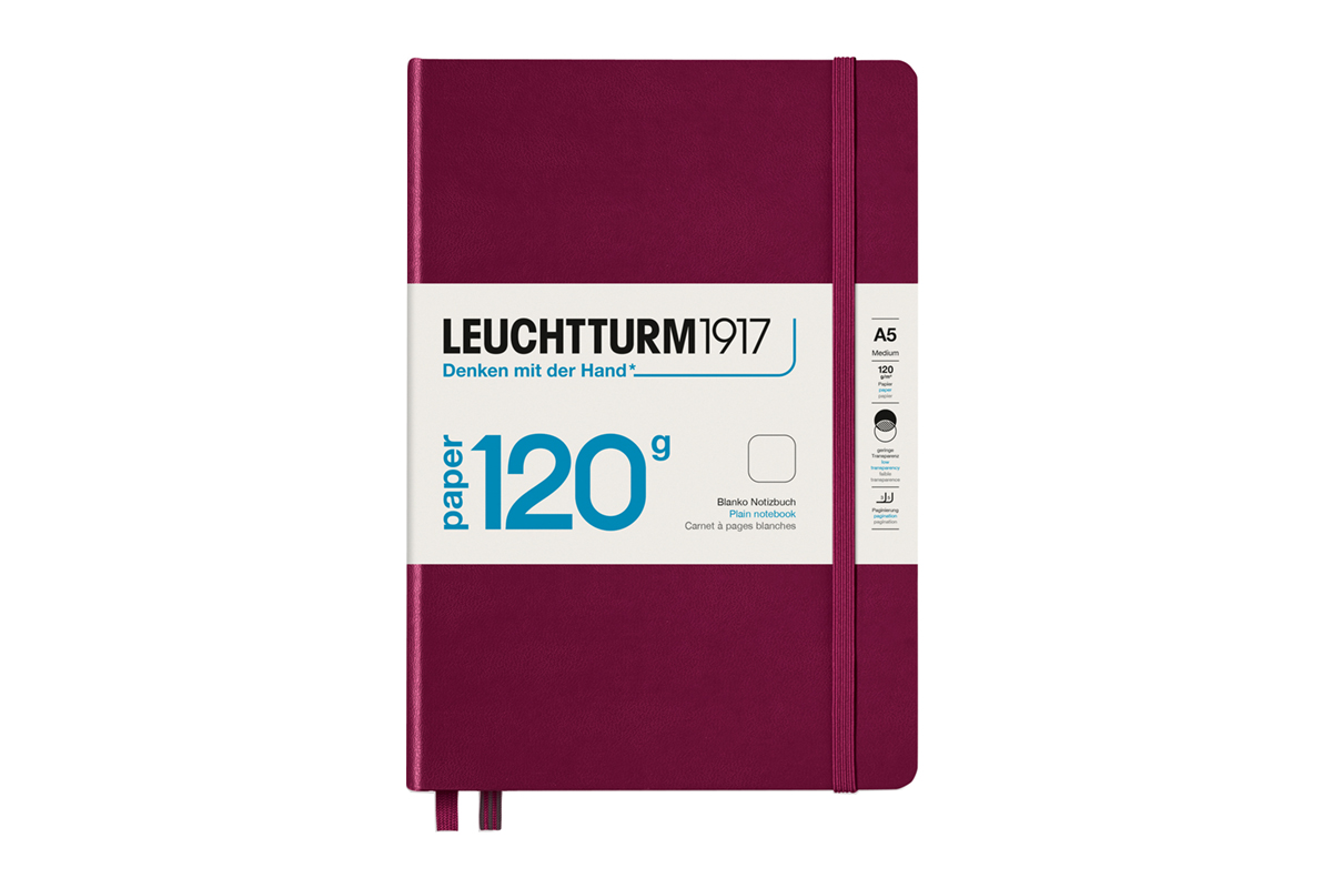 LEUCHTTURM1917 Notebook Plain 120 Hardcover A5 Port Red