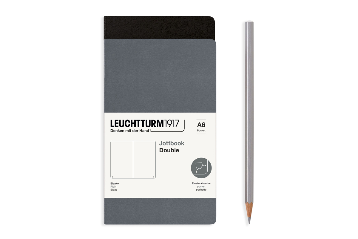 LEUCHTTURM1917 Jottbook Plain A6 Anthracite & Black