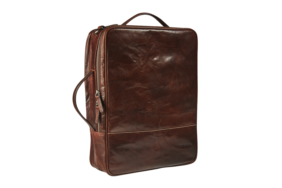 Maverick 'Rough Gear' 2-in-1 Lederen Anti-Diefstal Business Tas en rugzak met 15.6" laptopvak