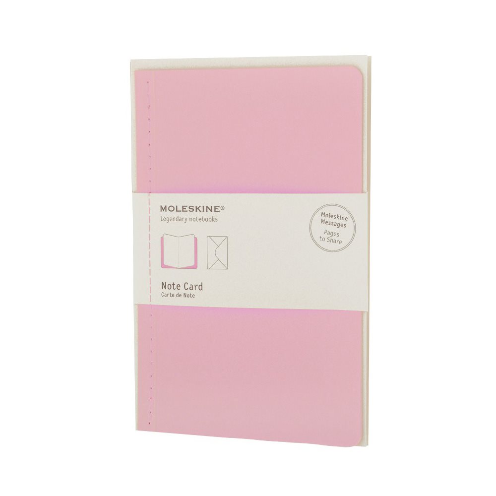 Moleskine Note Card Large Peach Blossom Pink