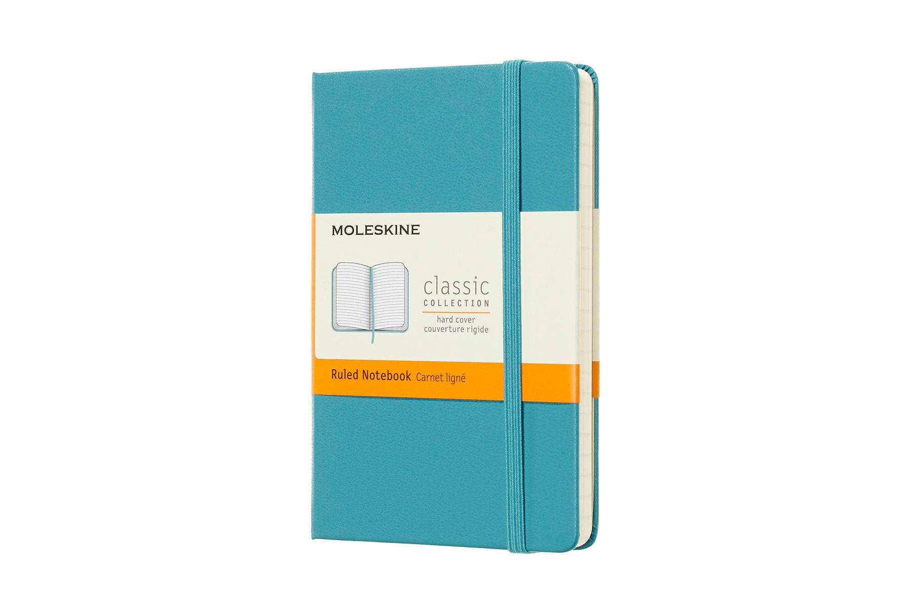 Moleskine Ruled Hard Cover Notebook Pocket Reef Blue