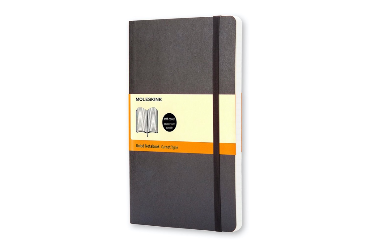 Moleskine Ruled Softcover Notebook Pocket Black