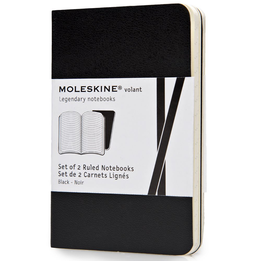 Moleskine Volant Ruled Notebook XS Black