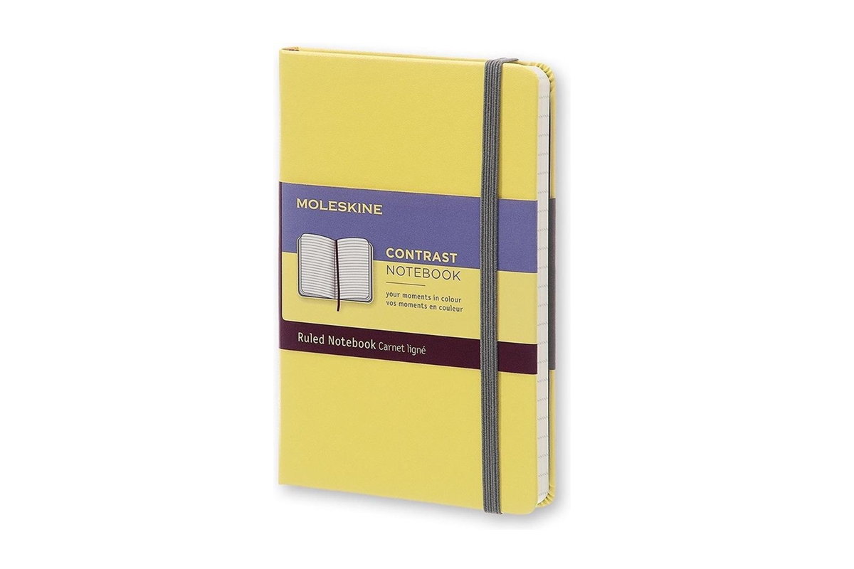 Moleskine Ruled Hard Cover Notebook Pocket Citron Yellow