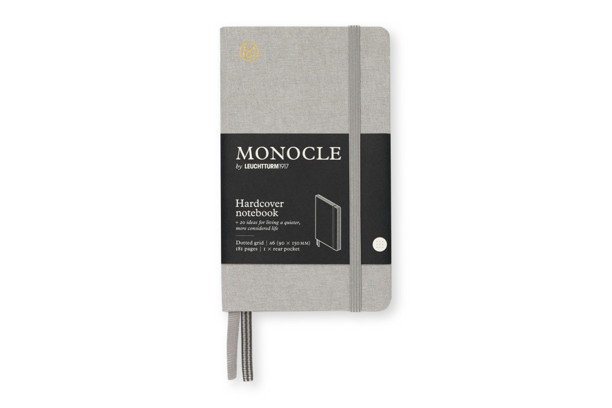 LEUCHTTURM1917 Monocle Dotted Notebook Hardcover A6 Light Grey