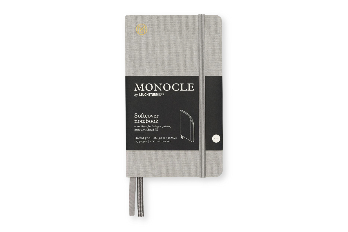 LEUCHTTURM1917 Monocle Dotted Notebook Softcover A6 Light Grey