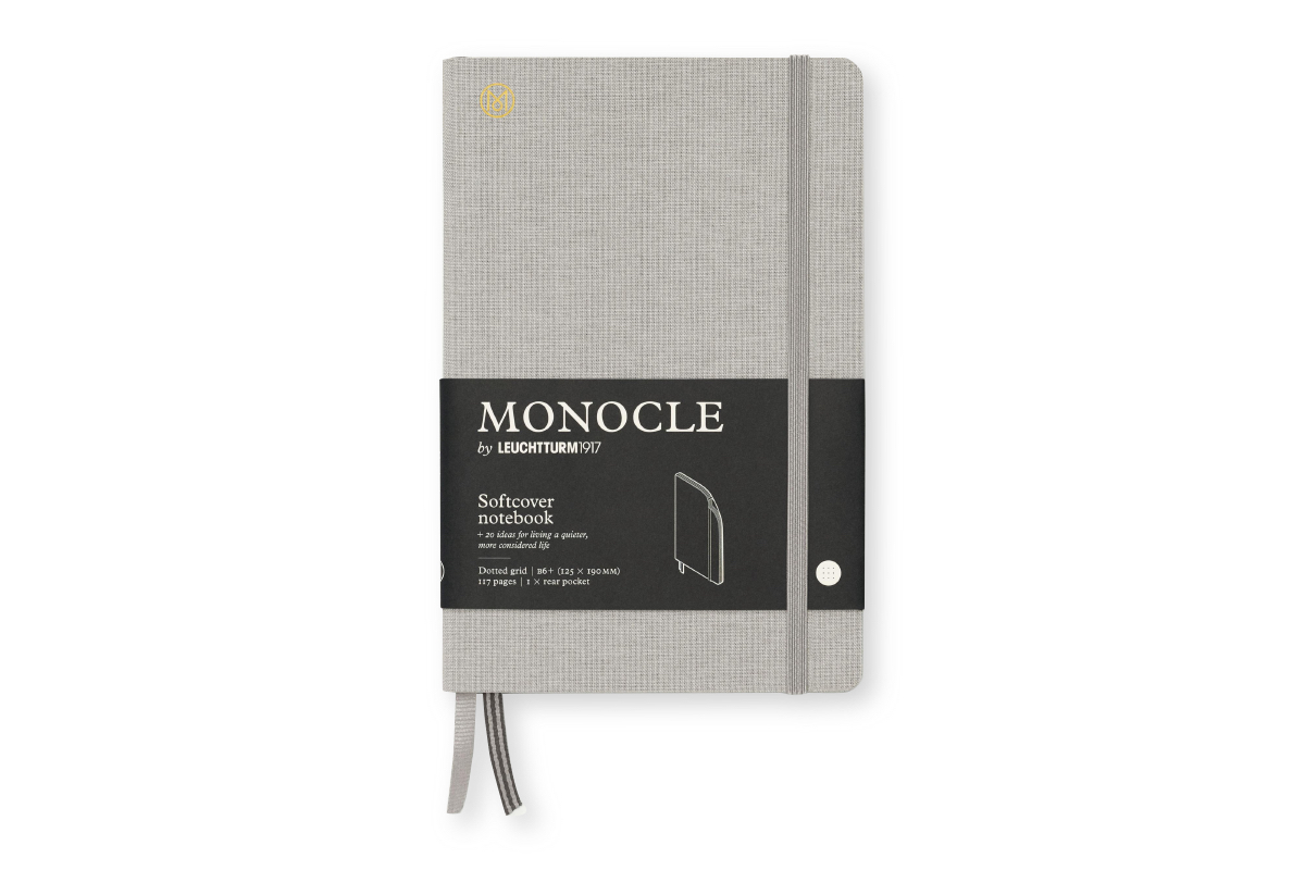 LEUCHTTURM1917 Monocle Dotted Notebook Softcover B6+ Light Grey