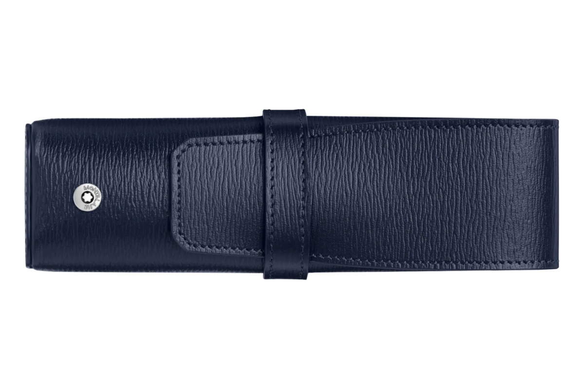 Montblanc 4810 Westside Pen Etui Blauw Leder (2 pennen)