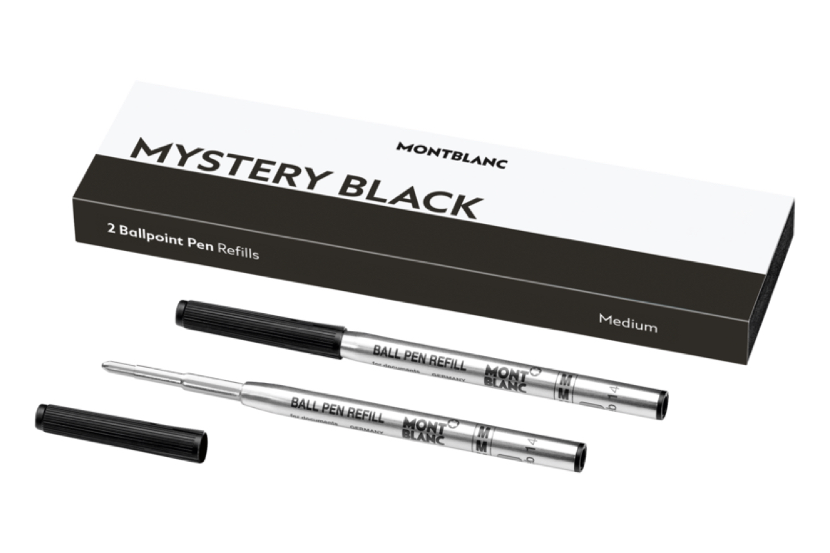 Montblanc Balpenvullingen Mystery Black Medium