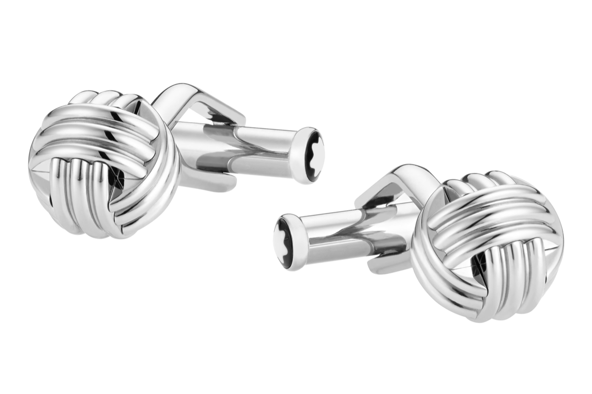 Montblanc Sartorial Stainless Steel 'Twisted Knots' Manchetknopen