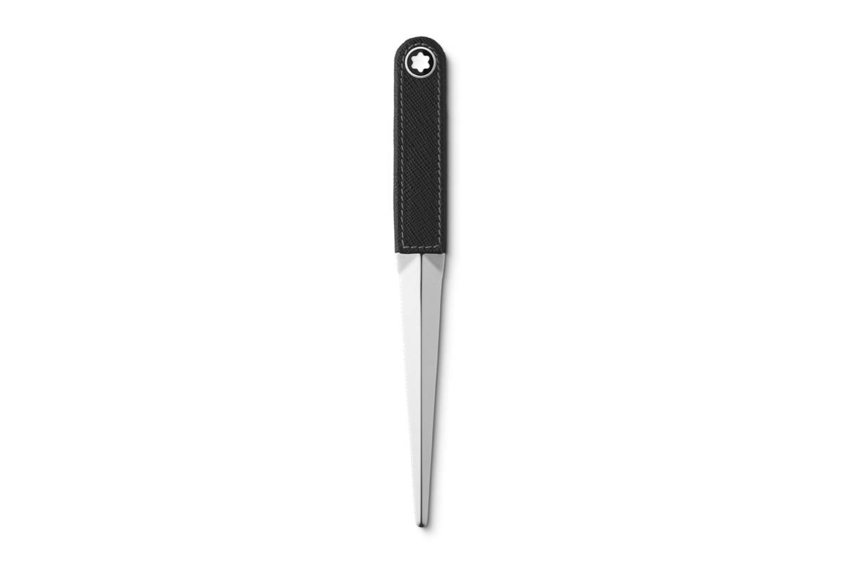 Montblanc Briefopener in staal en leder