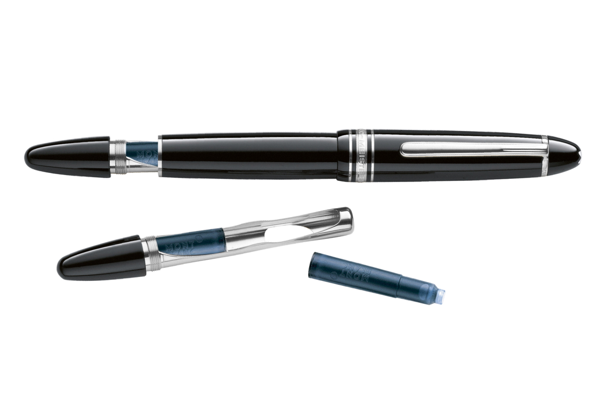 Montblanc Meisterstuck LeGrand Traveler Platinum Coated Fountain Pen