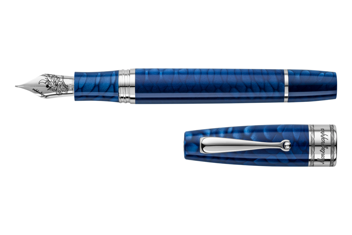 Montegrappa Extra Regal Year of the Dragon 'Indigo Blue' Vulpen