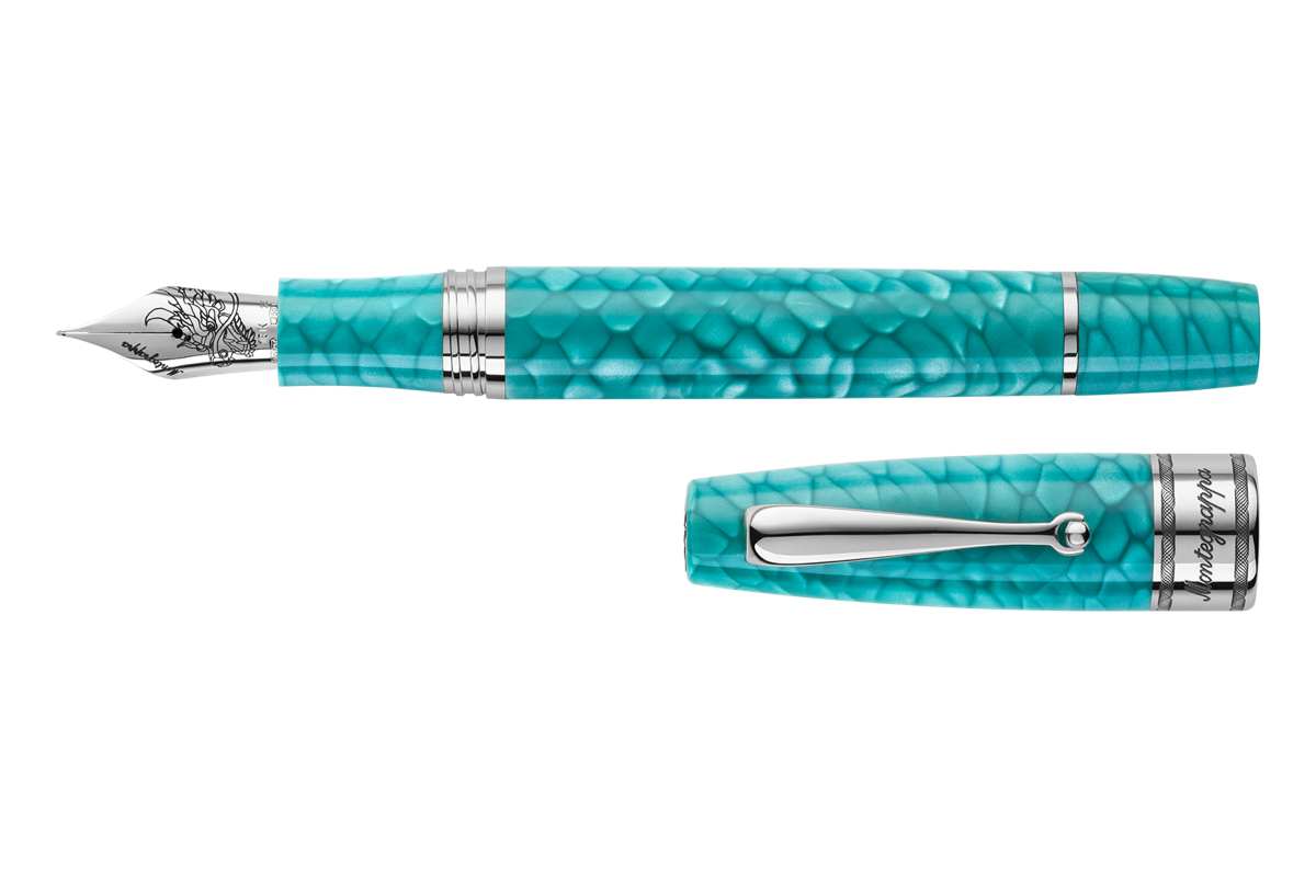 Montegrappa Extra Regal Year of the Dragon 'Laguna Blue' Vulpen