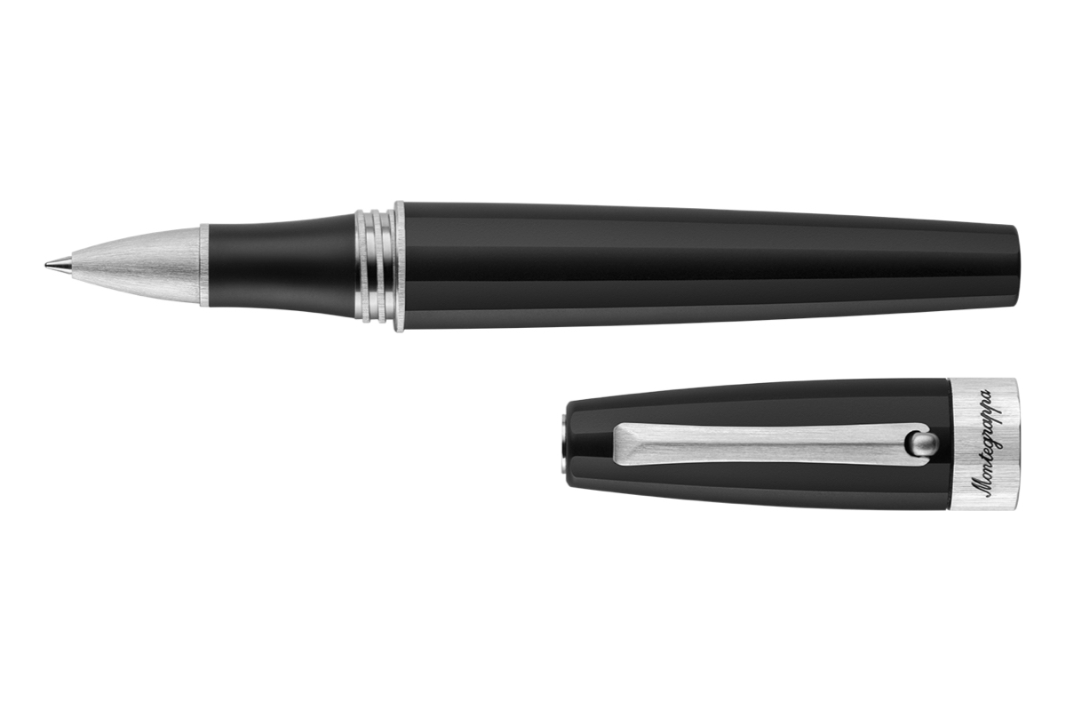 Montegrappa Magnifica 'Black Satin Stainless Steel' Rollerball