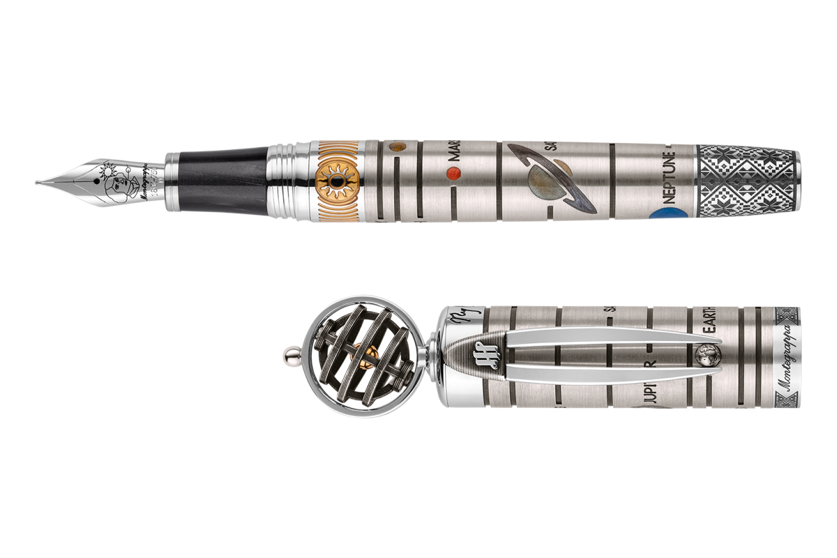 Montegrappa Avanguardia 'Nicolaus Copernicus' Limited Edition Vulpen en Horloge