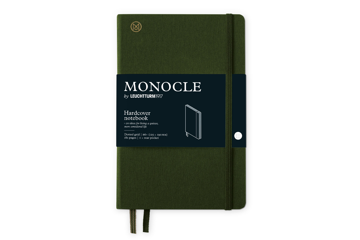 LEUCHTTURM1917 Monocle Dotted Notebook Hardcover B6+ Olive