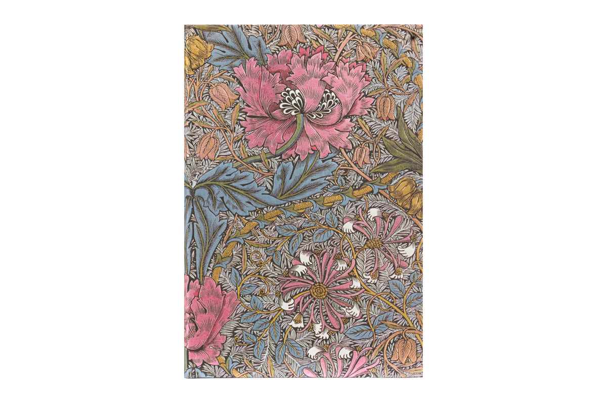 Paperblanks Adresboek 'Morris Pink Honeysuckle' - Mini