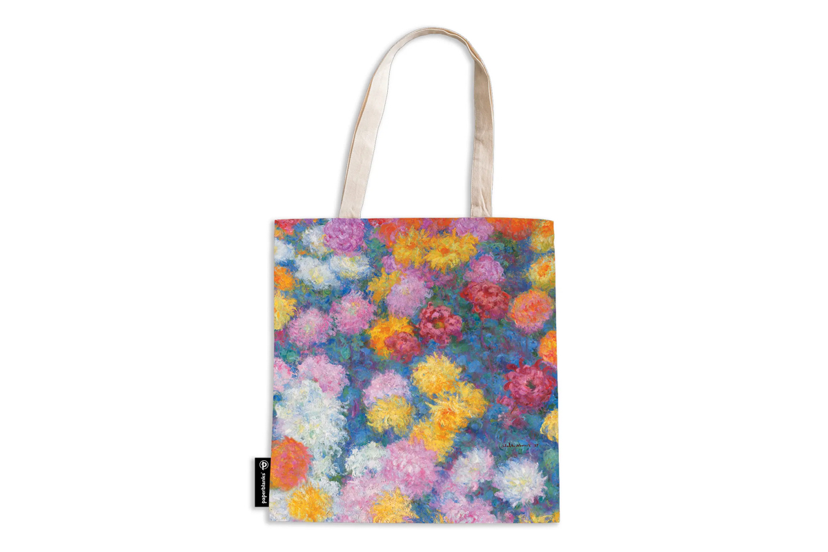 Paperblanks Canvas Bag 'Monet's Chrysanthemums'