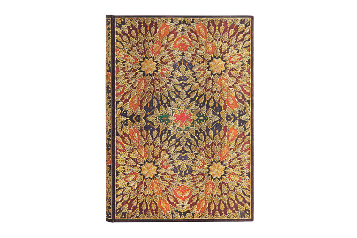 Paperblanks Hardcover 'Fire Flowers' Notitieboek Midi Blanco