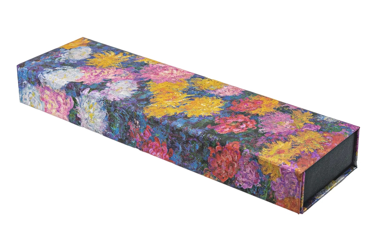 Paperblanks Pencil Case 'Monet's Chrysanthemums'